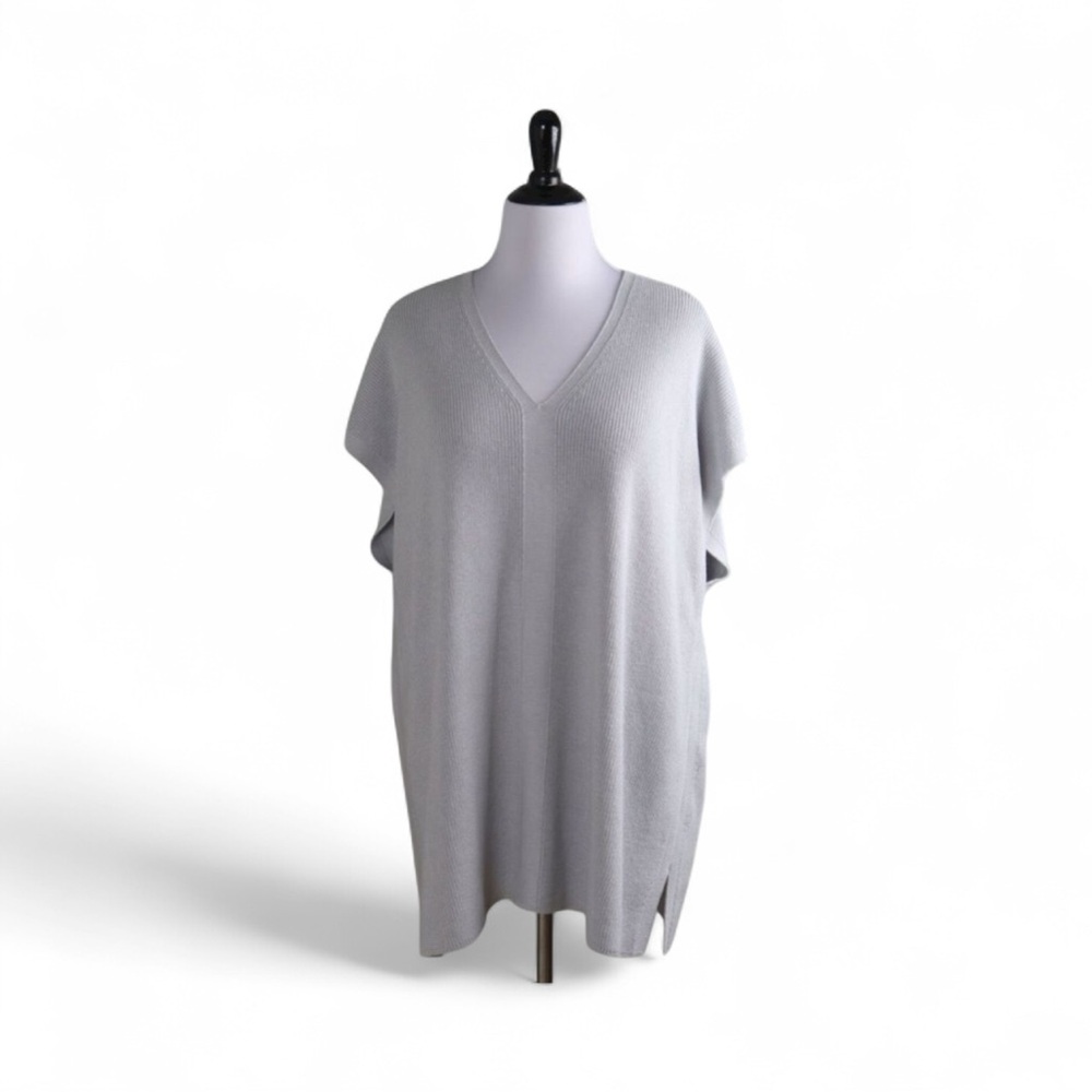 J Jill size M Wearever sleeveless long tunic v neck vest cotton Coastal Grandma